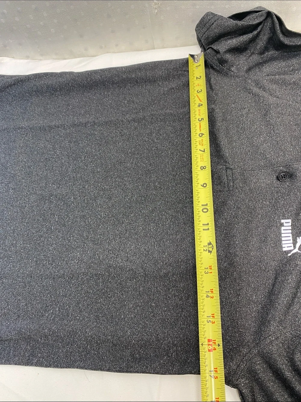 Puma Kids Polo Black Heather Size L (14-16)